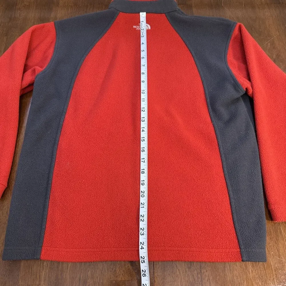 The North Face Fleece‎ Jacket Boys XL Long Sleeve Full Zip Red Pockets